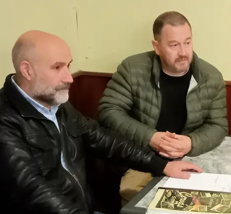 Tino Seco e N&eacute;stor Rego, nun encontro en Cerv&aacute;s